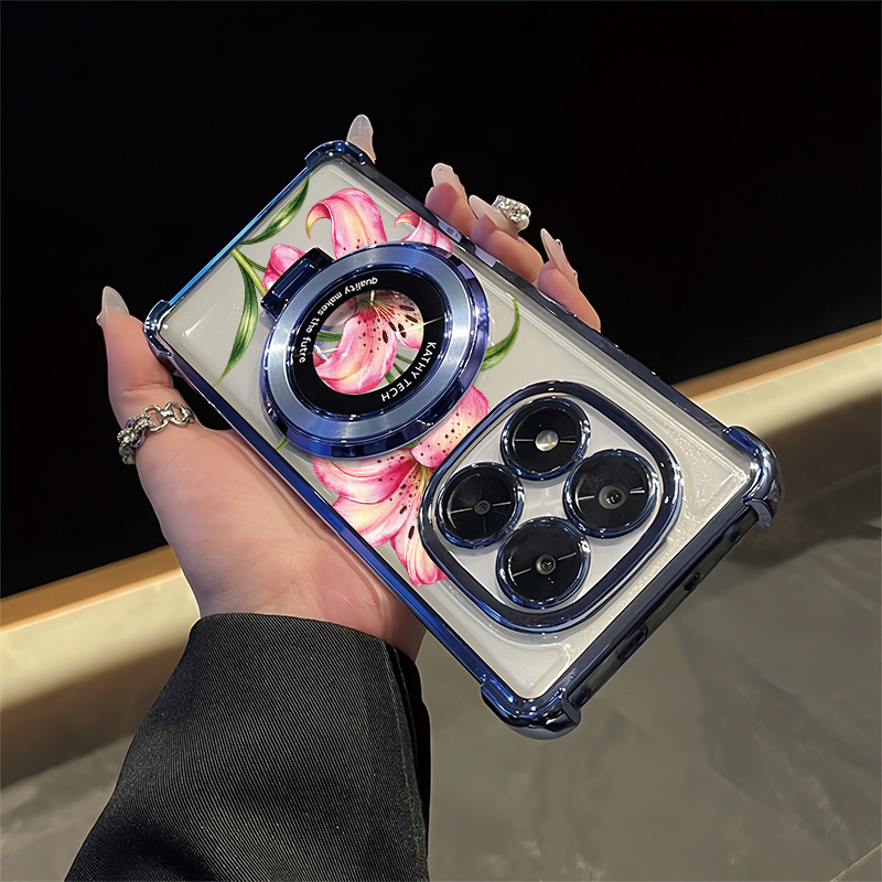 Vivo Y28 - Casing Ponsel Motif Dua Bunga Lili