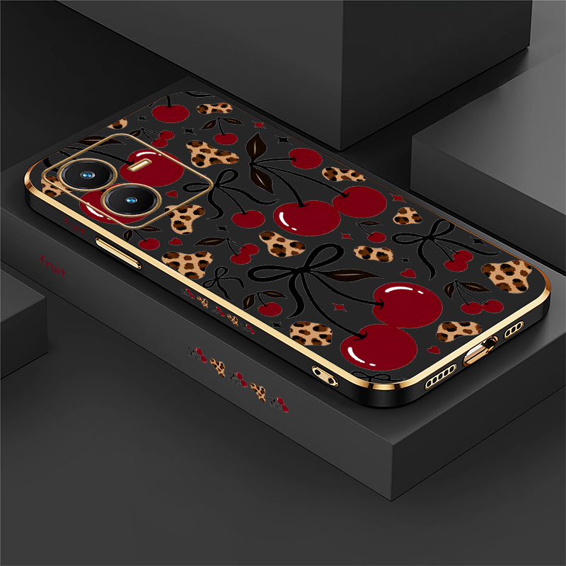 Vivo Y28 - Casing Print Cherry Untuk Vivo Y28