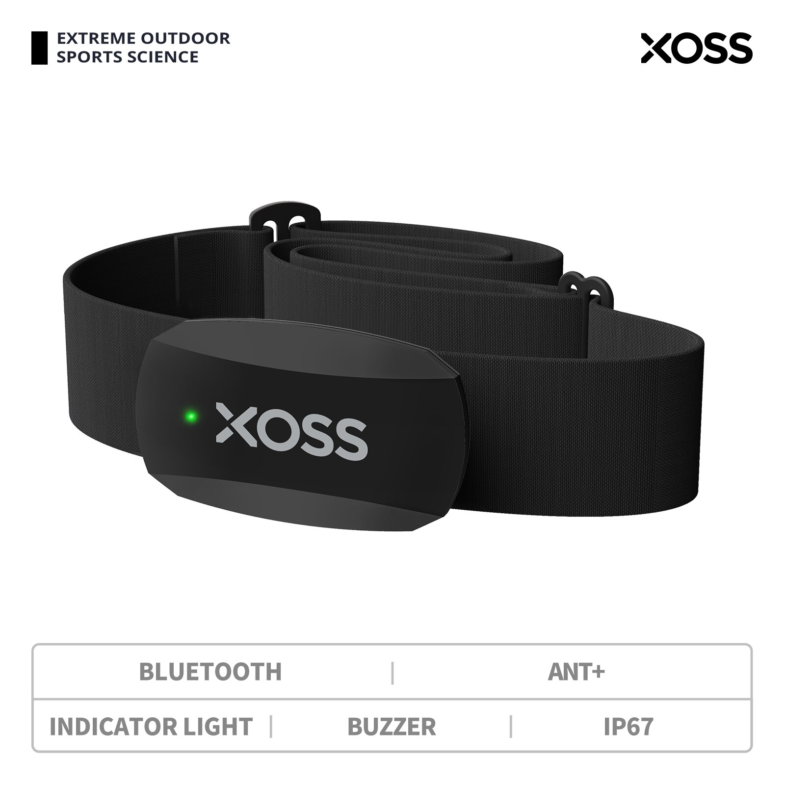 Breath Rate Monitor - XOSS X2 Sensor sepeda pintar, tali