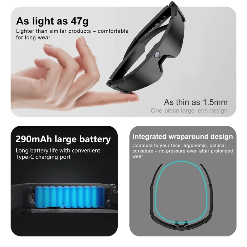 Kacamata Pintar AI OnePlus Cha - Smart Glasses Lens ulasan dan harga