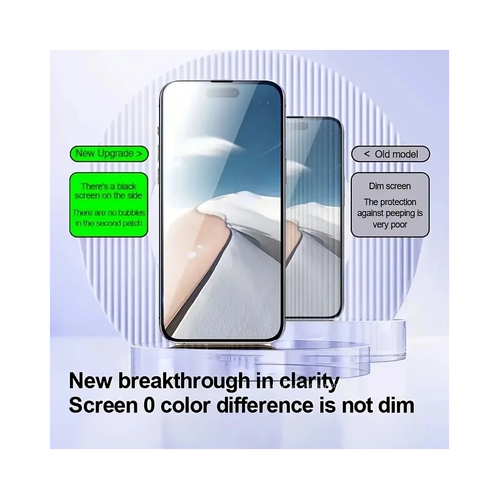 2+2PCS Kaca Tempered Privasi U - Realme Gt 6 ulasan dan harga